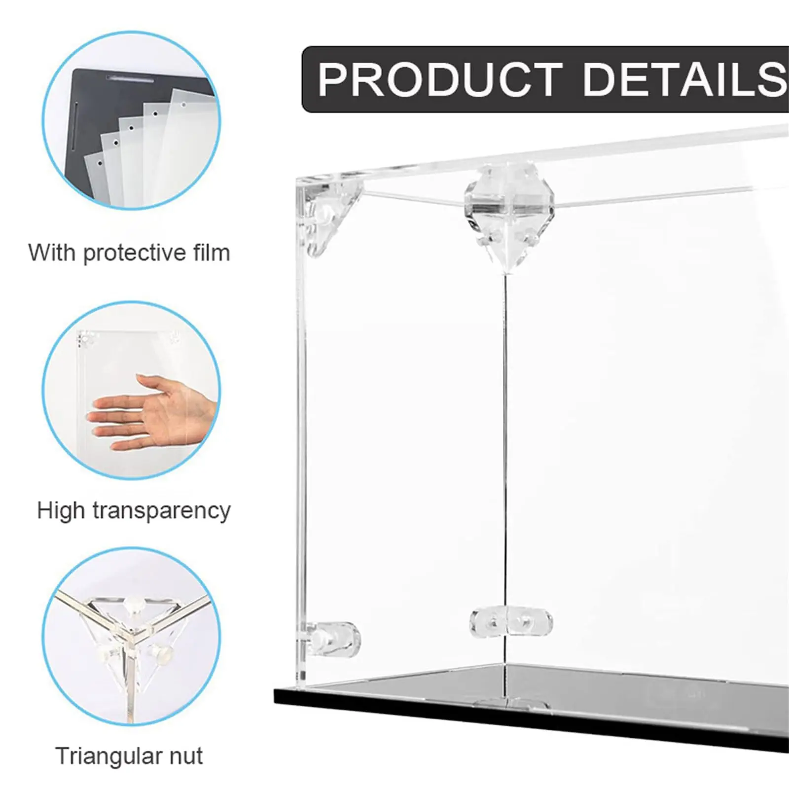 Acrylic Display Case Compatible with Lego 21358 Minifigure Vending Machine Model,Clear Dustproof Storage Box(Model Not Included)