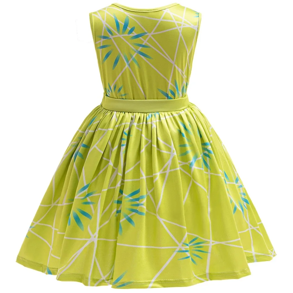 Joy Costume Children Green Printed Polyester Dress Halloween Party Costume  for Girls Cute Cartoon Style Cosplay Wear - AliExpress
