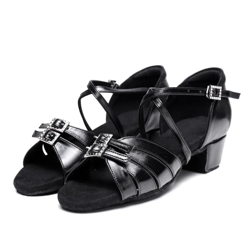 Mädchen Latin Tanz schuhe mit weichen Sohlen Low Heels Tanz sandalen für Kinder Erwachsene verschleiß feste Cha Cha Performance Tanz schuhe