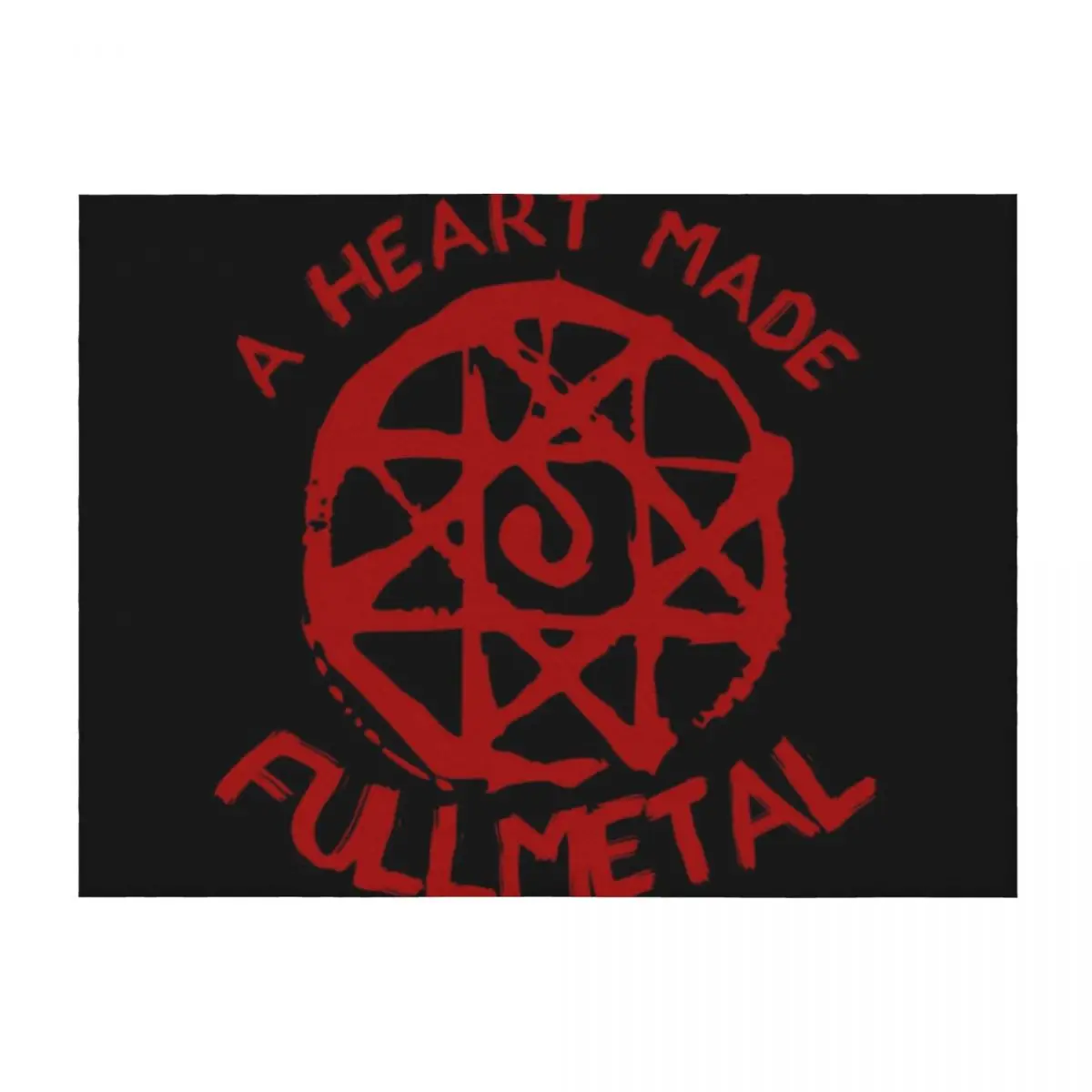

A Heart made Fullmetal Throw Blanket Soft Beds Decorative Sofas Furrys Moving Blankets