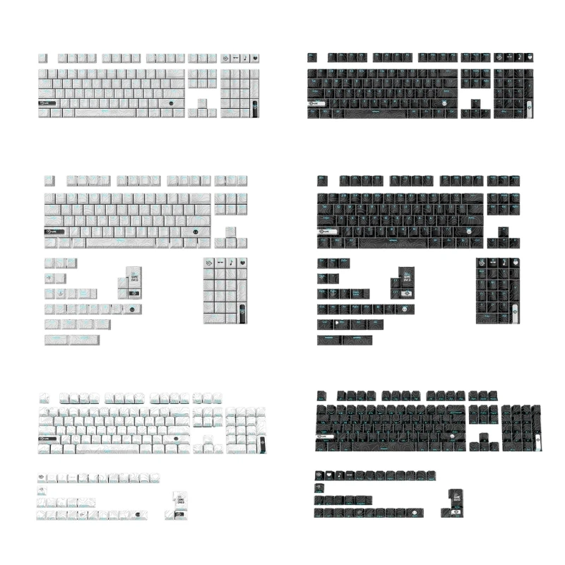 108/135Keys Keycaps Double Shot PBT Backlit Keycap For Game Mechanical Keyboard