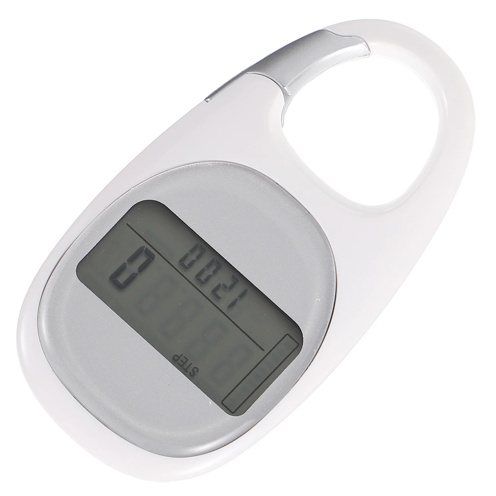 

1pc White Pedometer ABS Durable Safe Outdoor Step Counter Climbing Travel Fitness Monitor Outdoor Accessory OutdoorAccessory