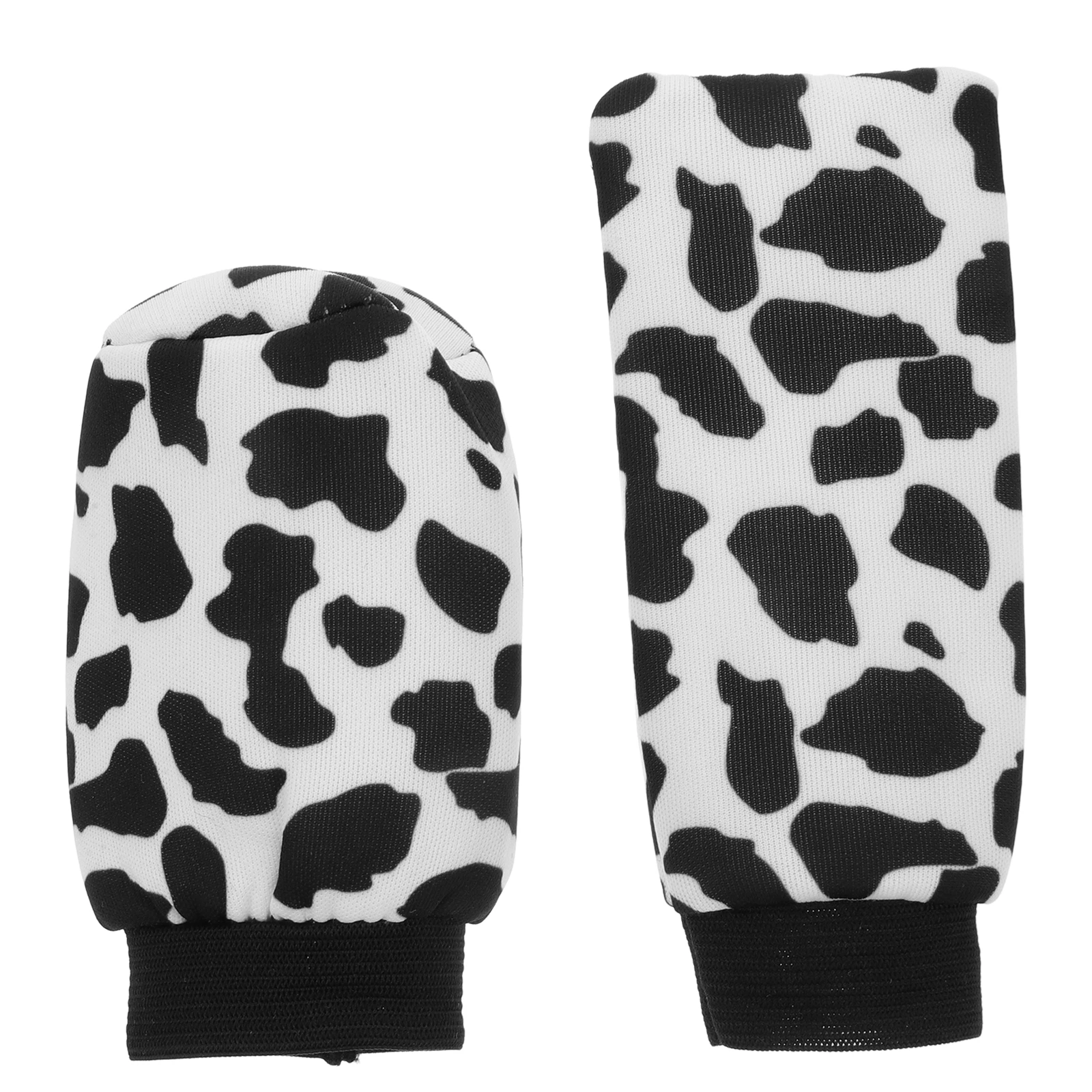 

1 Set Gear Handle Cover Black Universal Shift Knob Cover Car Interior Accessory Elastic Fabric Durability
