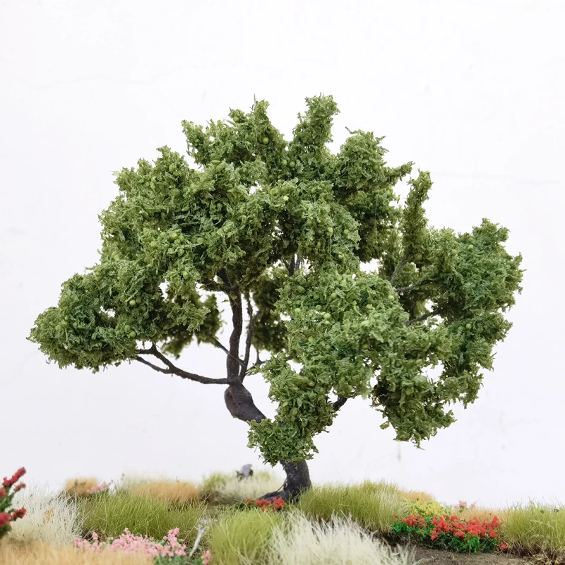 15CM Fine Model Wire Tree high quality train railroad layout Miniature Green Tree Model Landscape Military Sand Table Material