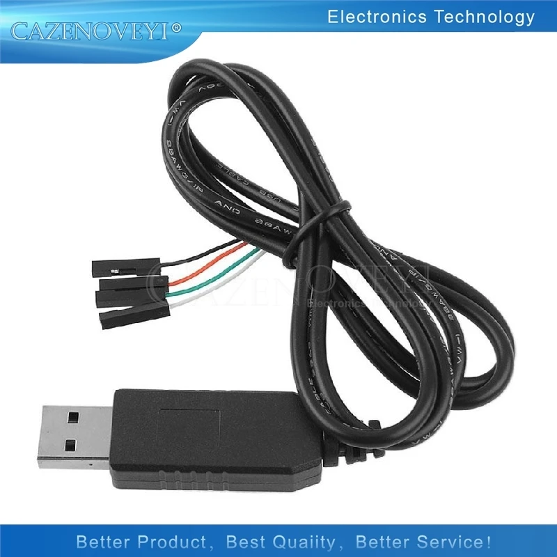 1 шт., кабель-преобразователь USB в RS232 TTL UART PL2303HX, 4 контакта