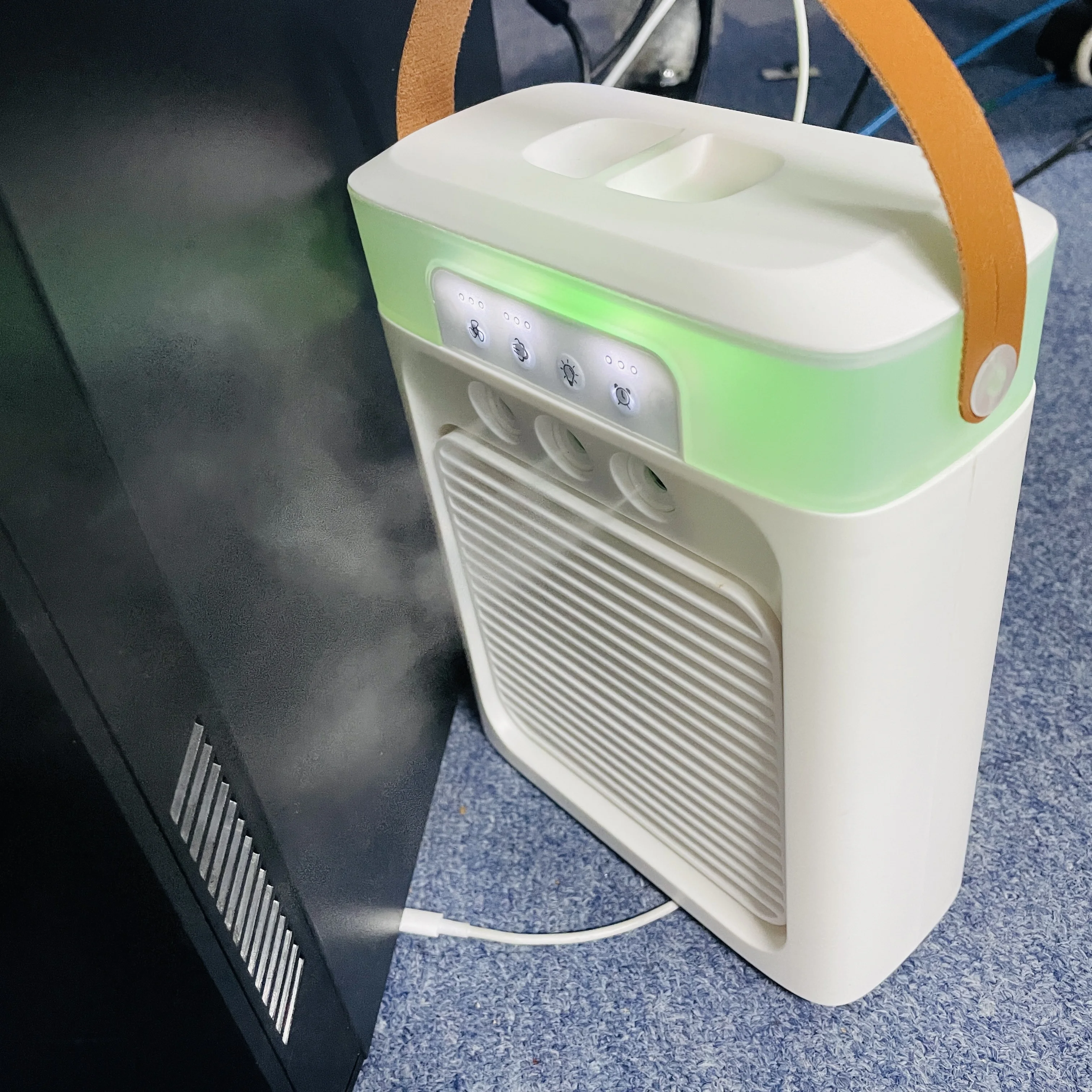 Timer Function Mini Evaporative Air Cooler Personal Air Cooling Fan Portable Air Conditioners for Bedroom Office Desk