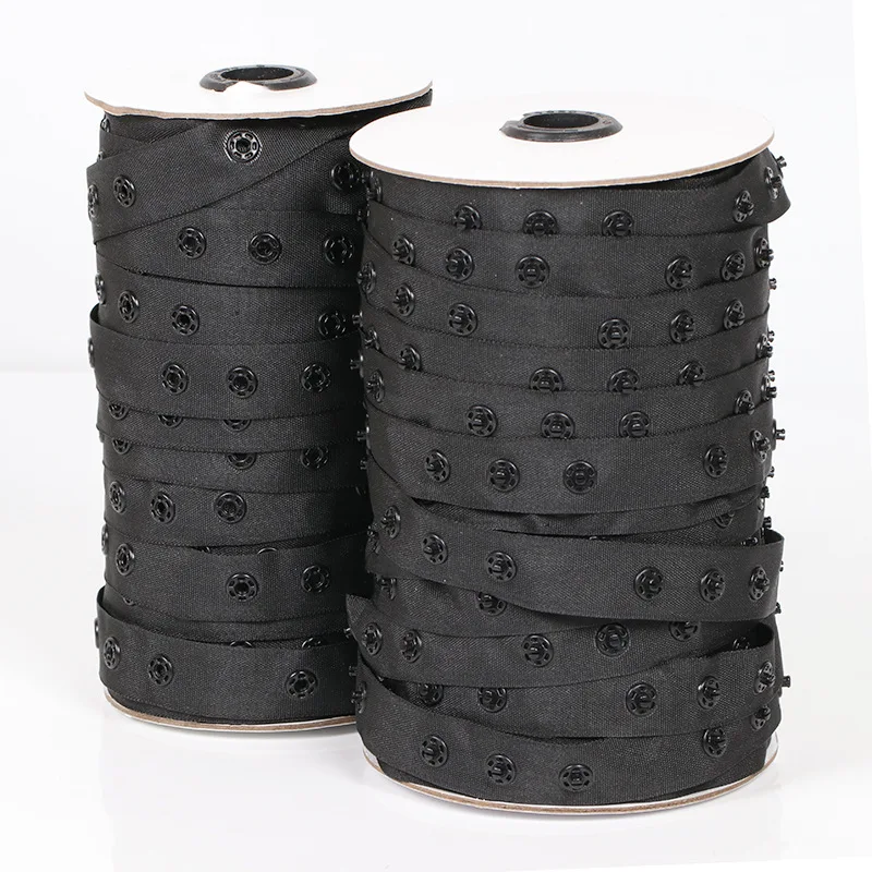 50 Yards Of Invisible Snap Straps Encrypted Polyester Buckle Fasteners Button Fabric Straps For Dancewear And Dresses