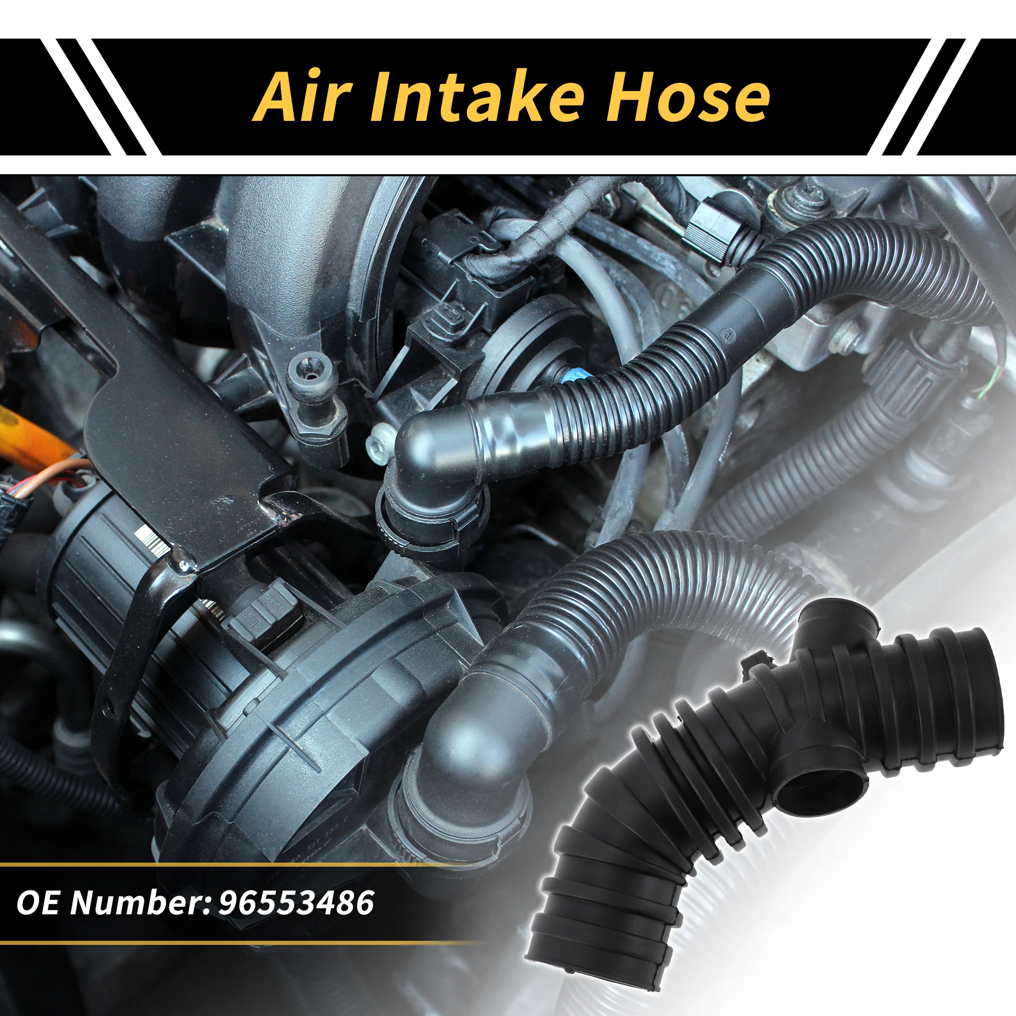 

X шланг воздухозаборника двигателя Autohaux для Buick Excelle 2004-2010 No 96553486, резина, 1 шт.