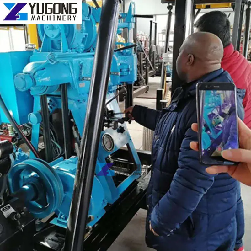 Beste Prijs 200 Meter Grond Boorgat Waterput Boormachine Rupsgiepte Diamant Roterende Kern Waterput Boren Rig