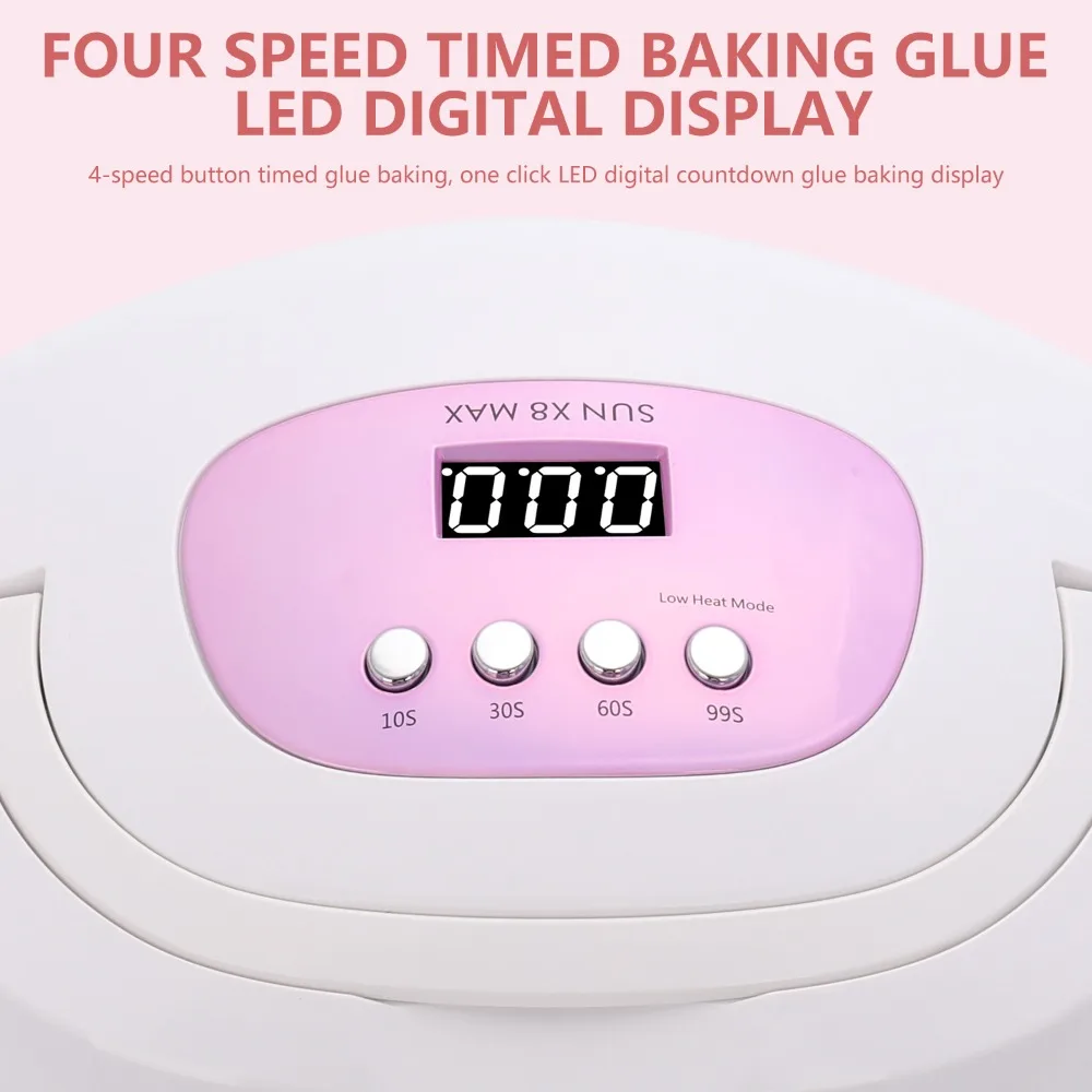 Lampa do paznokci LED UV do utwardzania wszystkich żeli do paznokci z czujnikiem ruchu, narzędzie do manicure i pedicure do użytku domowego i salonowego.