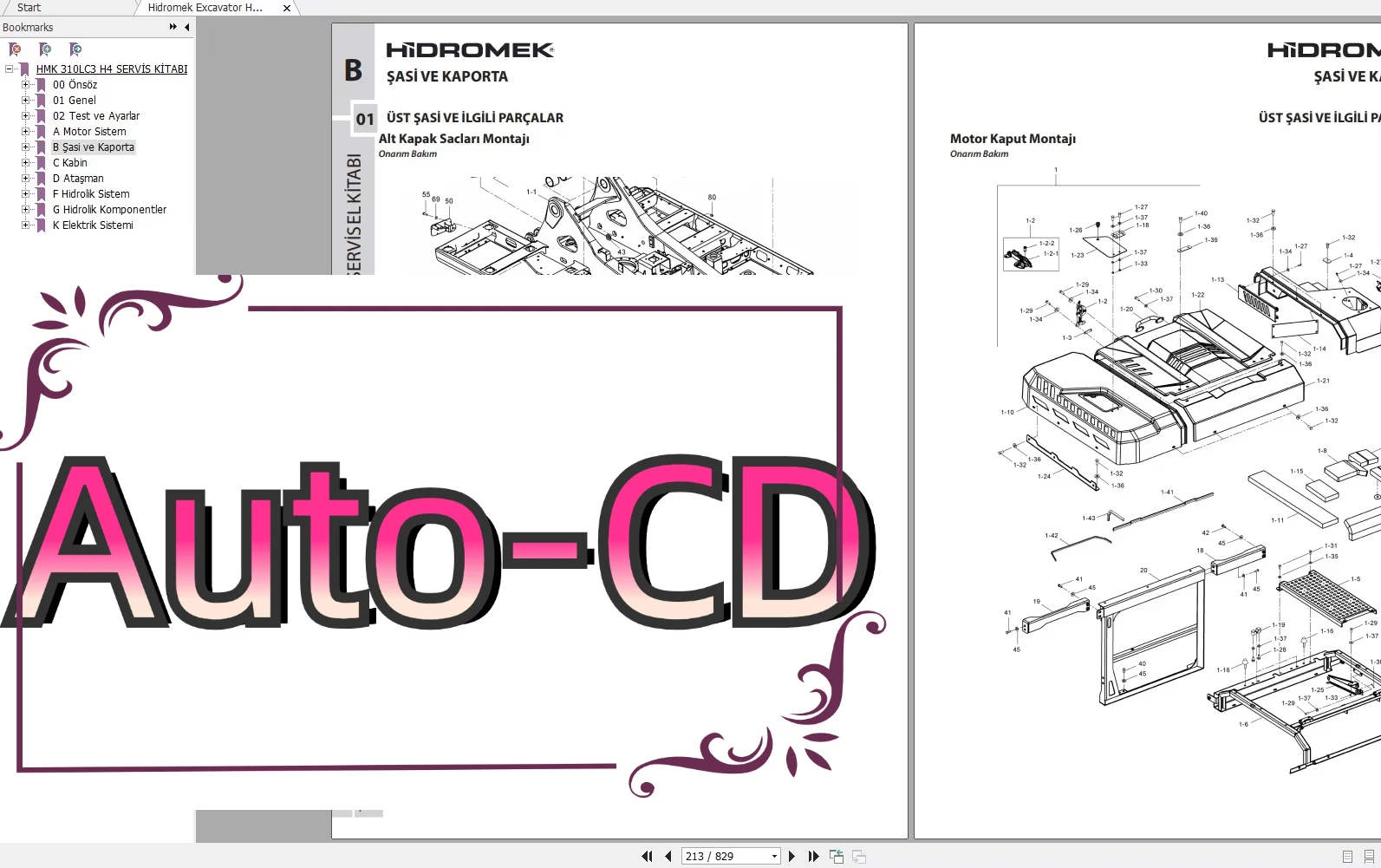 

АвтоCD Hidromek Machinery Обновленный каталог запасных частей 12.2023 PDF