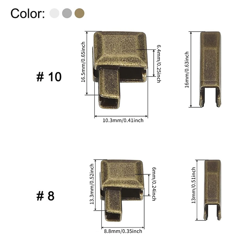 Zipper Repair Kit Fixing Box and Insertion Pin 3#5#8#10 for Bag Coat Clothing Opening Zipper Replacement - view 4