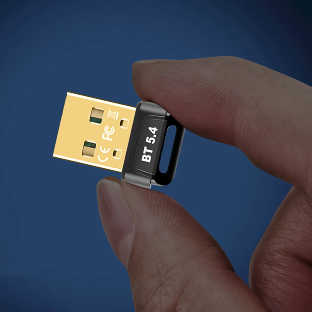 BT 5.4 Adapter Wireless BT Transmitter Receiver Plug and Play Wireless Dongle for PC Mouse Keyboard Headphones Speakers