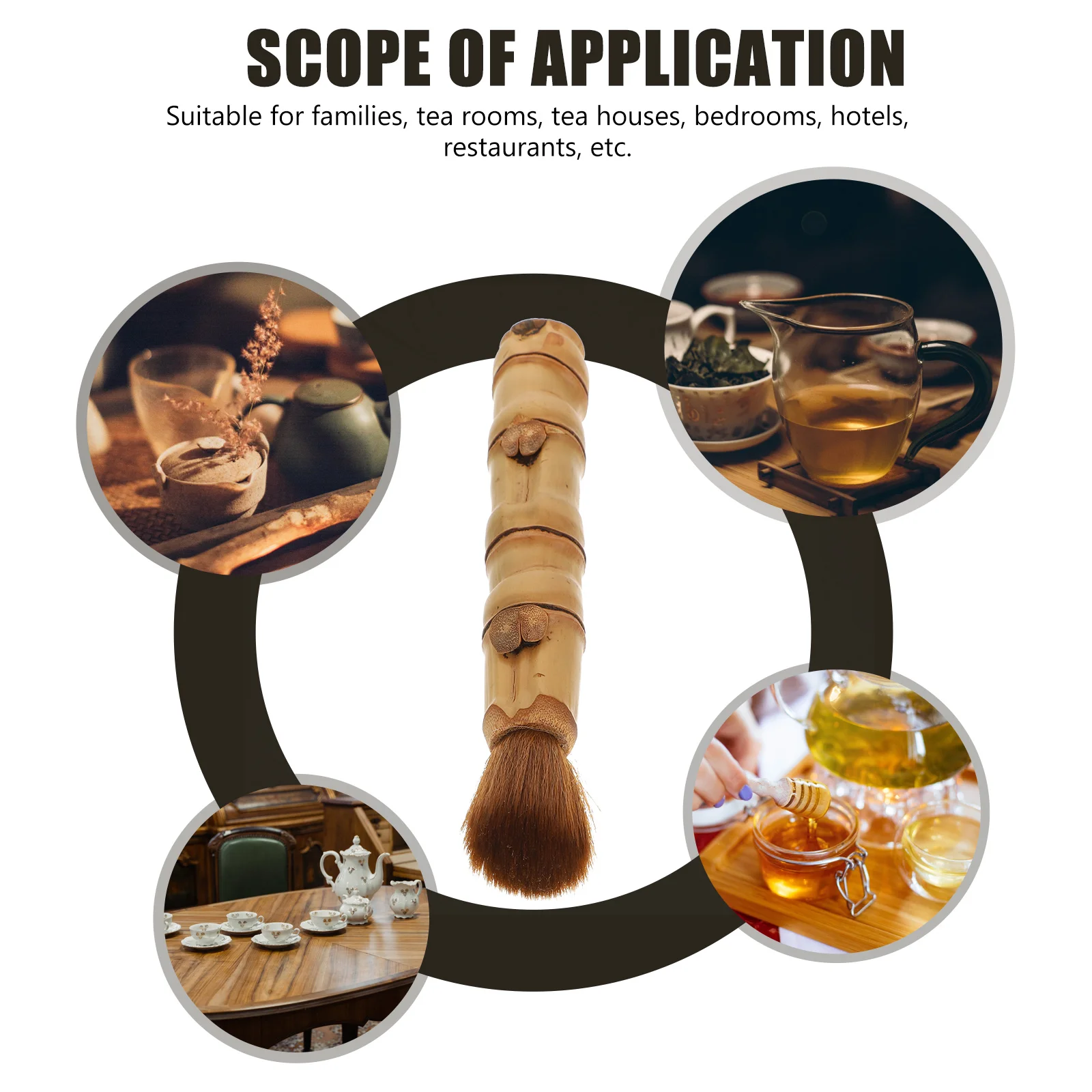 

1pc Bamboo Teapot Cleaning Pen Household Kitchen Supply Delicate Pot Brush Manual Tea Tool Tea Pot Cleaning Brush