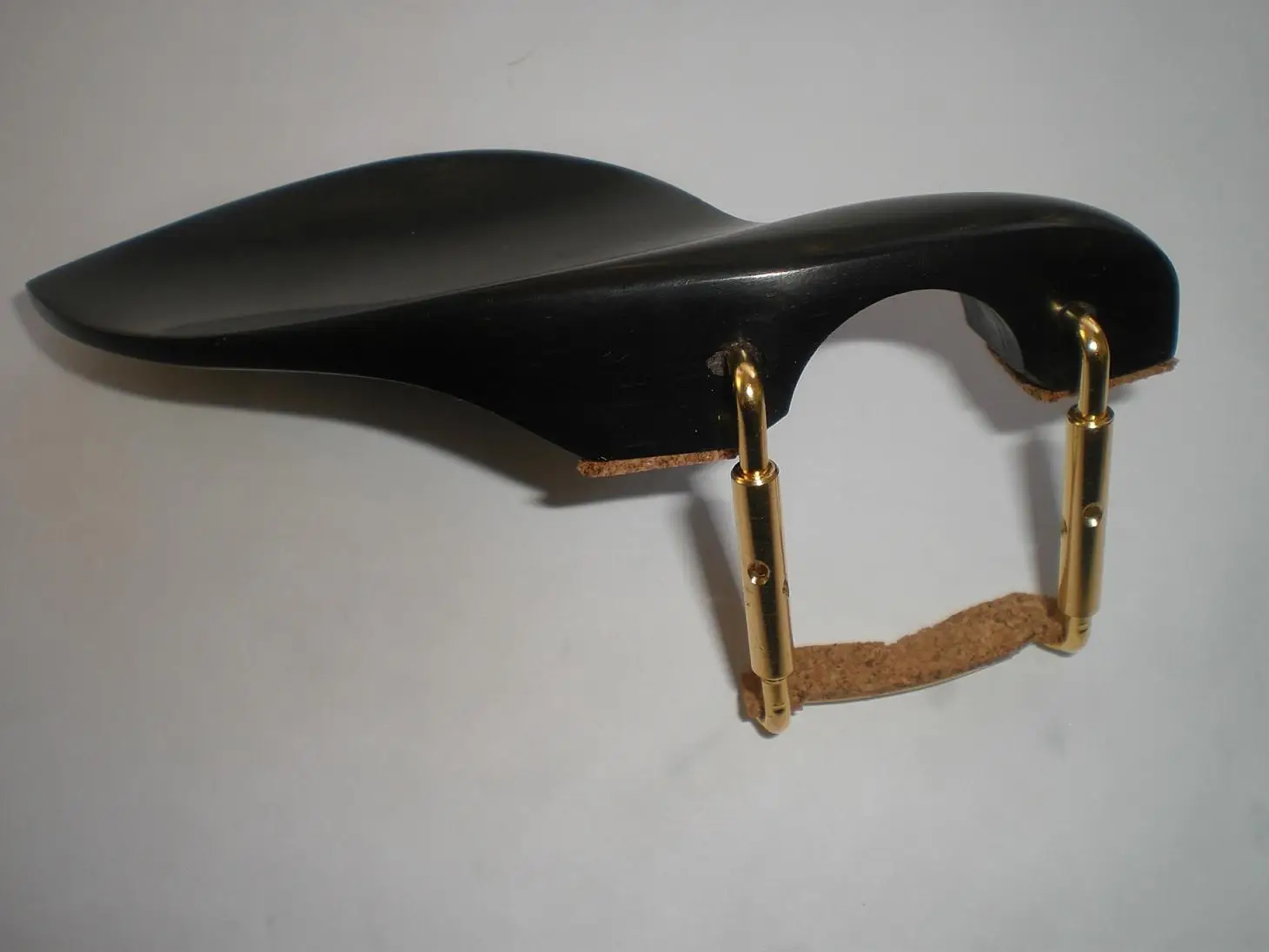 

1 PC Violin Chin Rest Black Ebony With Gold Color Metal Clamp Installed 1/4 to 4/4