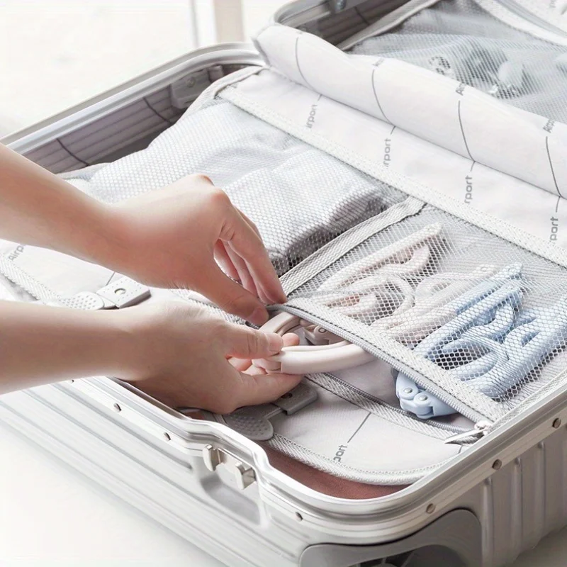 Percha de ropa de viaje plegable portátil: ahorro de espacio, plástico duradero, color aleatorio, ideal para accesorios de crucero