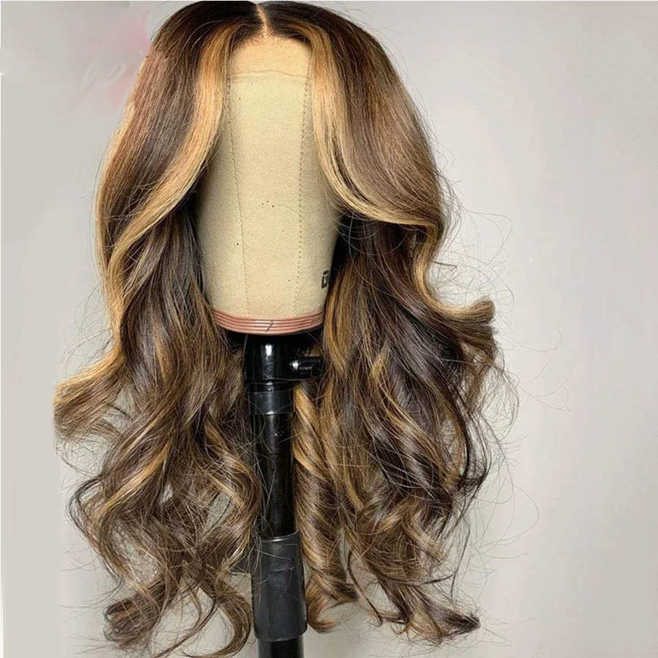 

28Inch Soft Highlight Blond Natural Wave 5x5 Silk Base Jewish Human BabyHair HDLace European Hair Glueless Preplucked Daily