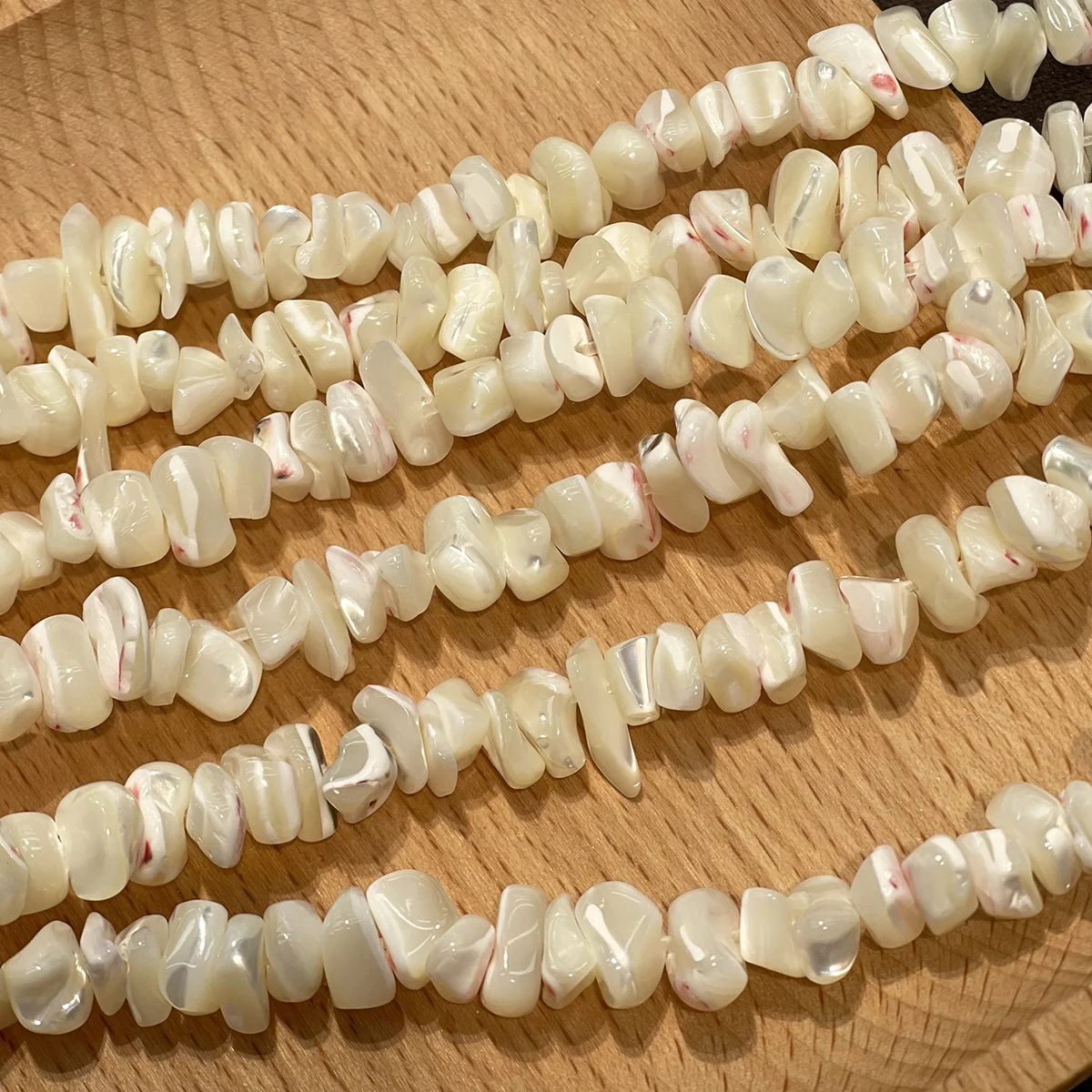 18CM Strand Natural Irregular Shell Beads Loose Semi‑Finished Beads for DIY Necklace Bracelet Jewelry Making Accessories