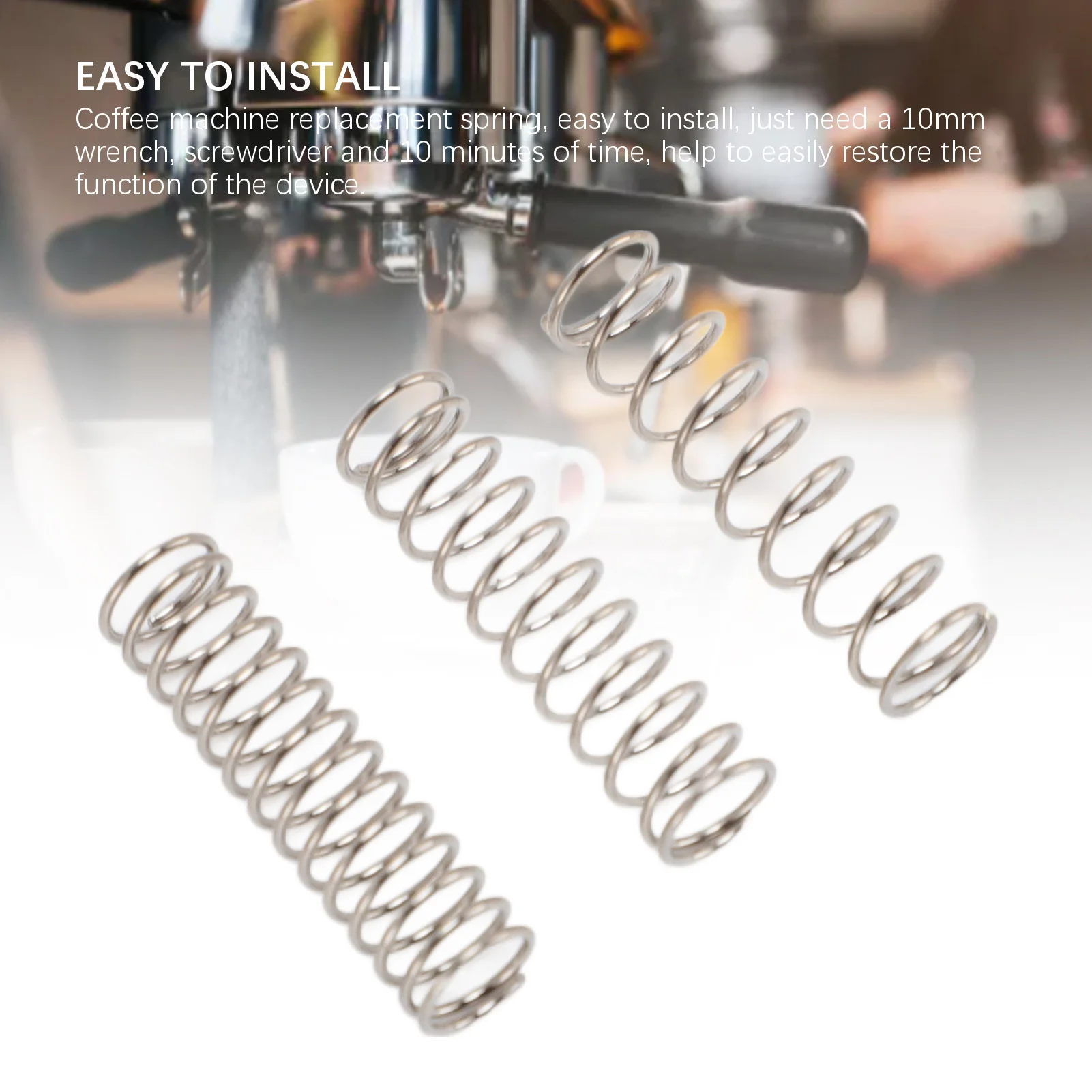 Coffee Maker Spring Reduce Channeling Balanced Extraction Coffee Machine Spring Modification Rustproof for 6.5 Bar for 8 Bar