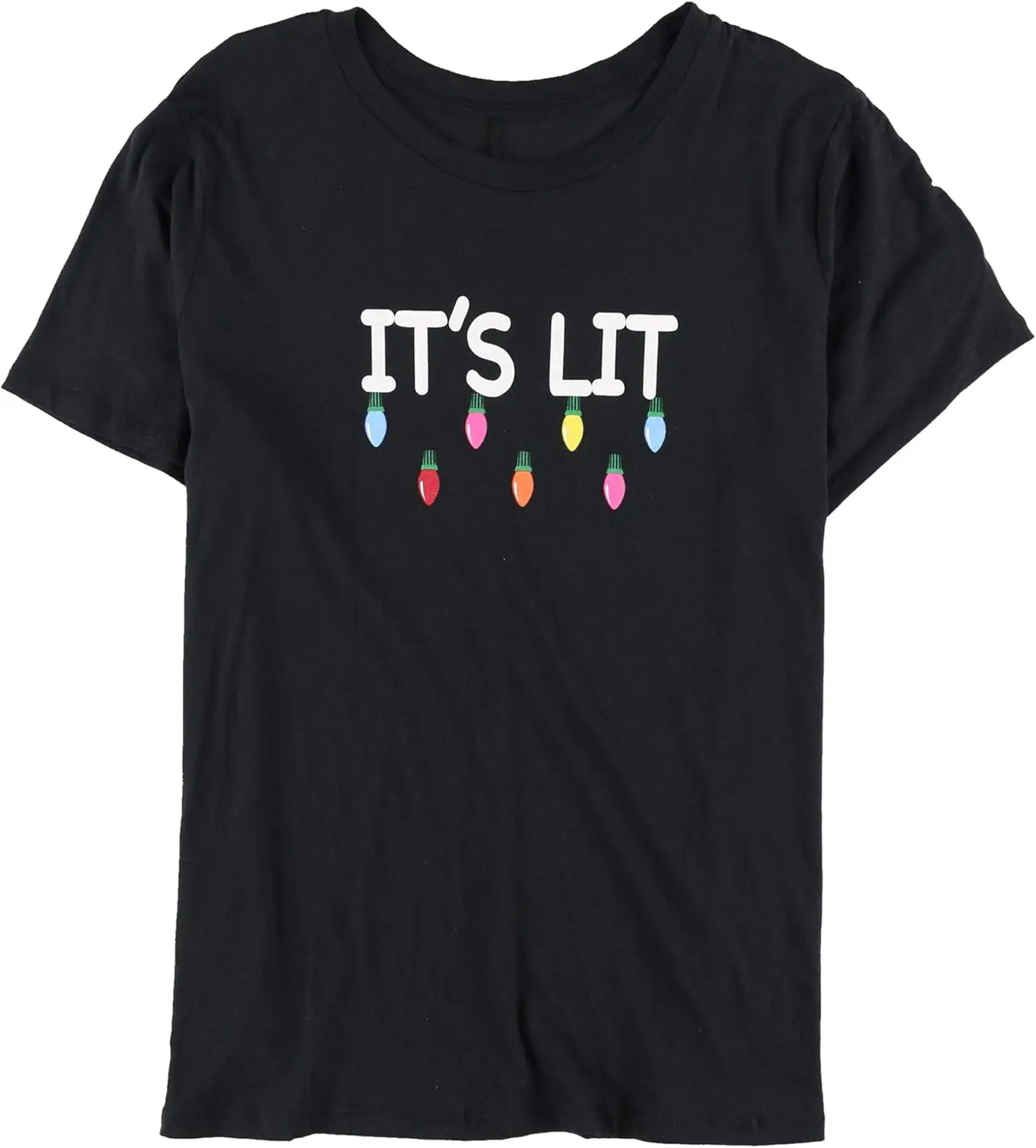 Carbon Copy Womens It's Lit Graphic T-Shirt