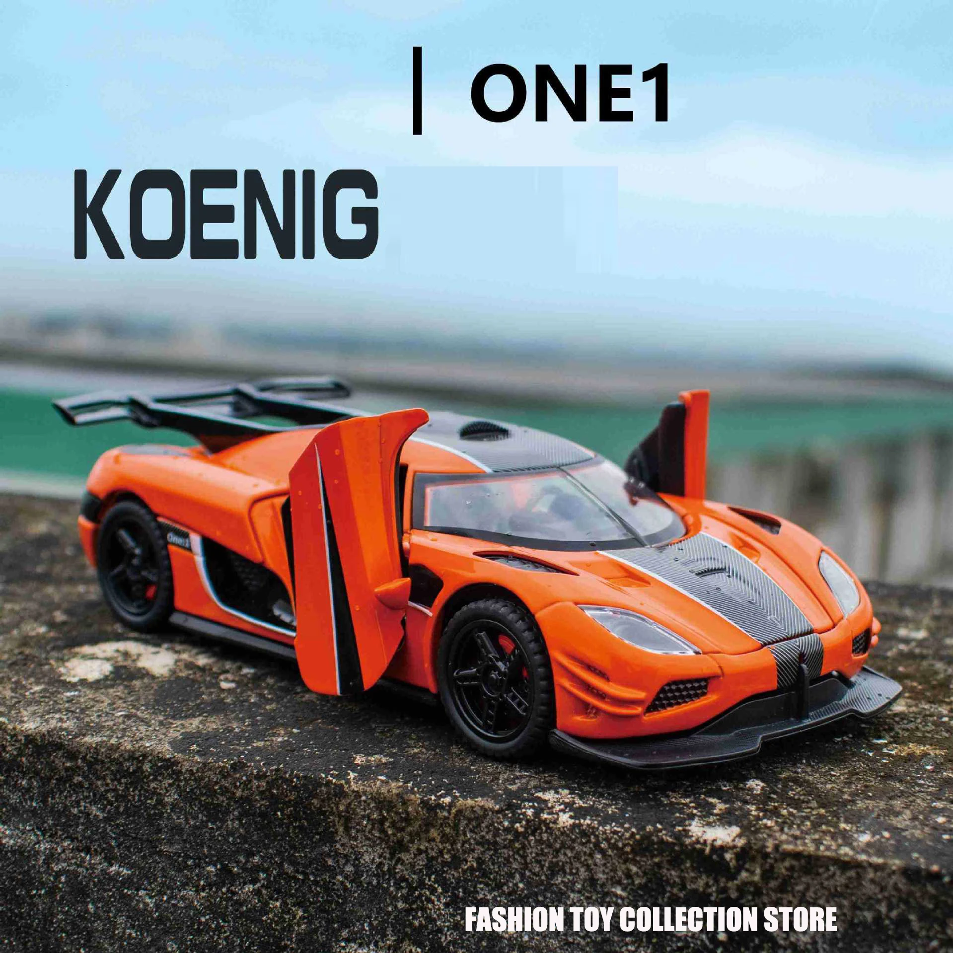 1:32 KOENIG One1 Fast & Furious Alloy Car Model Diecasts Toy With Sound and Light Vehicles Decoration Toys For Kids Gift