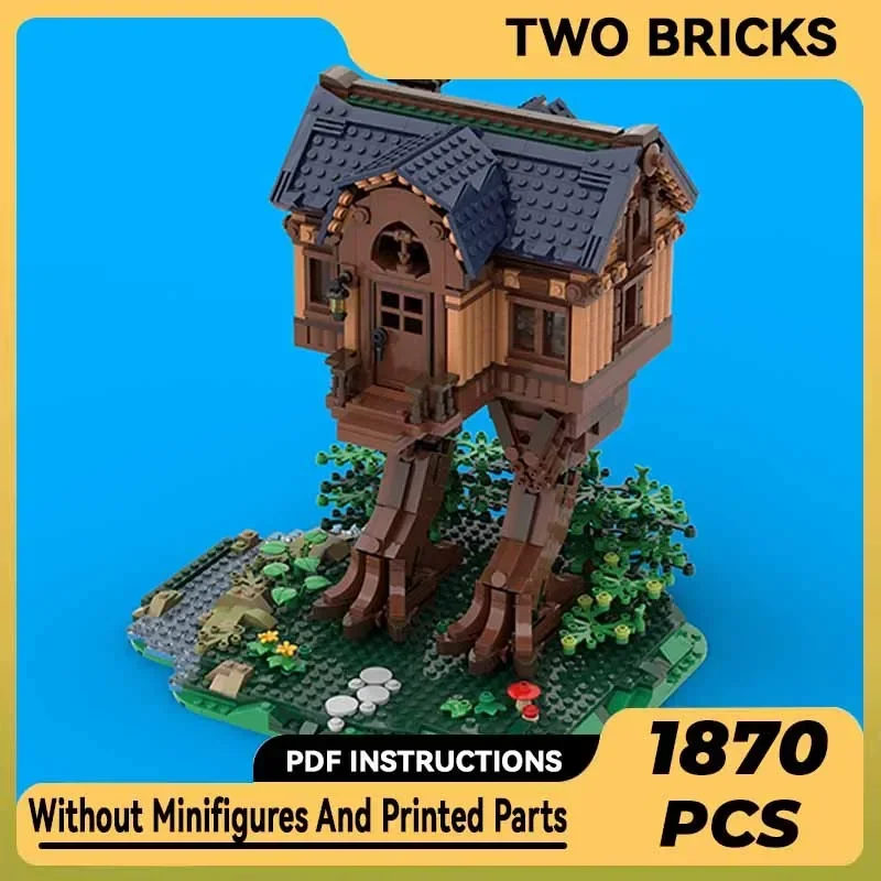 Medieval Street View Model Moc Building Bricks Baba Yaga's Hut Technology Modular Blocks Gifts Christmas Toys DIY Sets Assembly