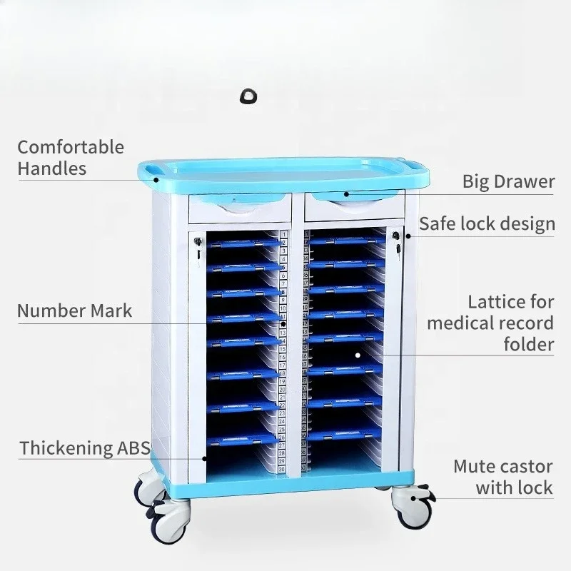 Folder cabinets, trolley clinic instruments, anti-lock braking systems, trolley equipment, trolley mobile filing cabinets