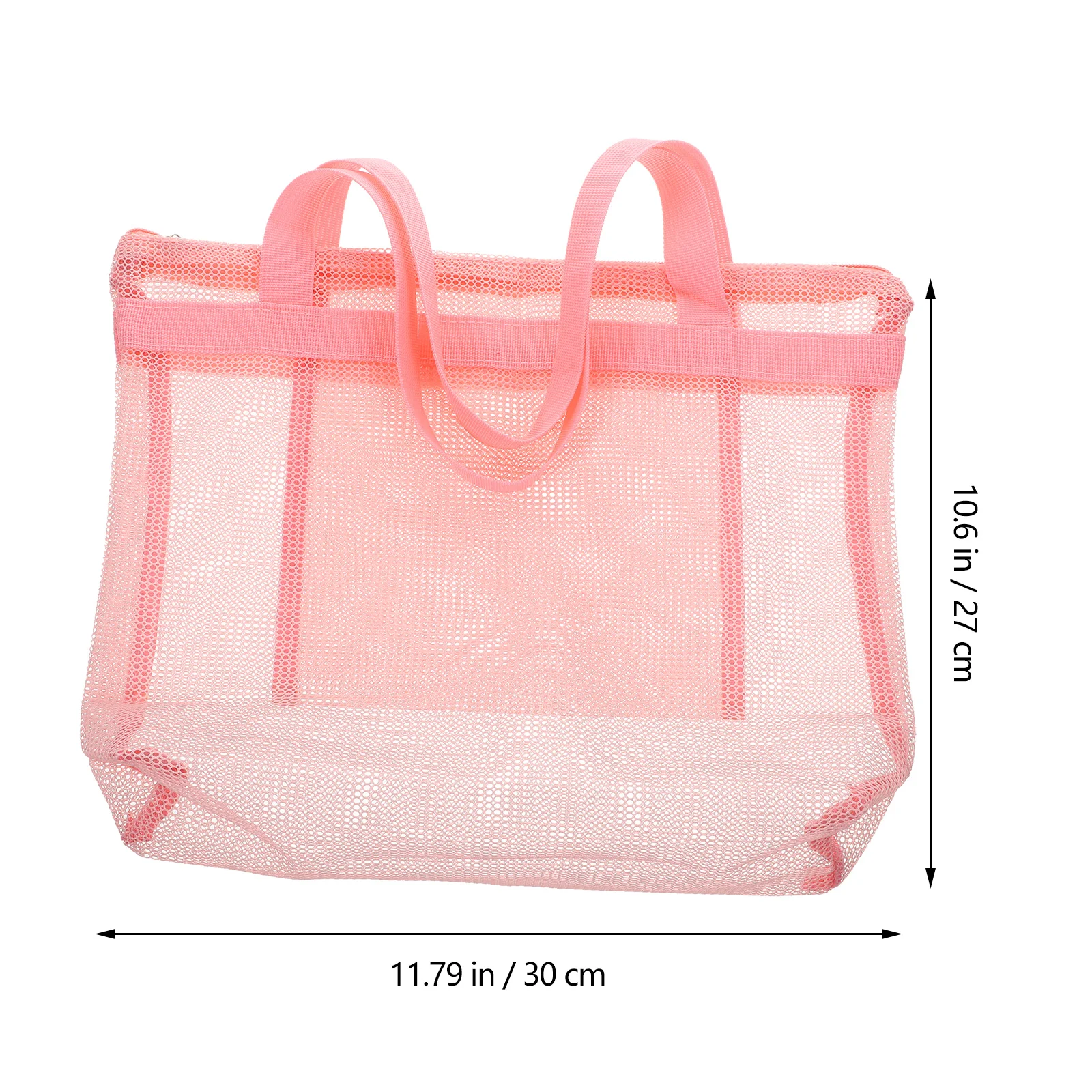 

Women Pink Mesh Beach Bag Large Tote With Handle For Travel Swim Gear And Accessories