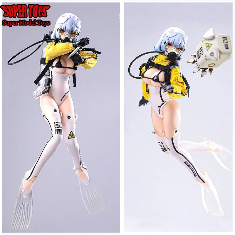 HASUKI SE002 1/12 Scale Full Set Collectible Toys Seance Era NO.2 Craken Deep Sea Diving Girl Model 6