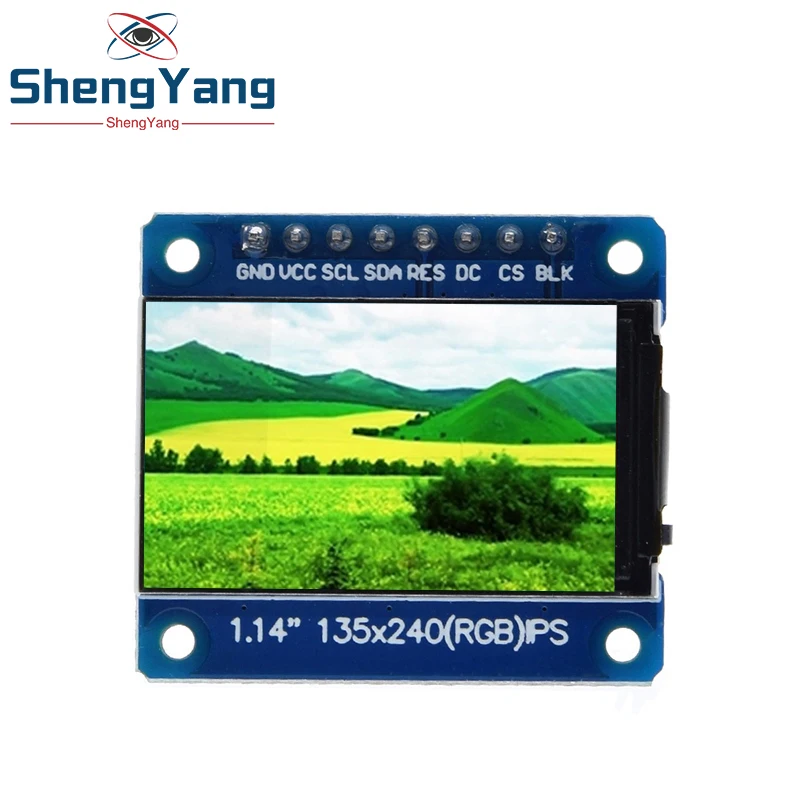 1.14 Inch IPS OLED Display Module LCD Screen 135*240 RGB TFT for Arduino ST7789 LCD Board SPI Full Color HD OLED 8pin DIY