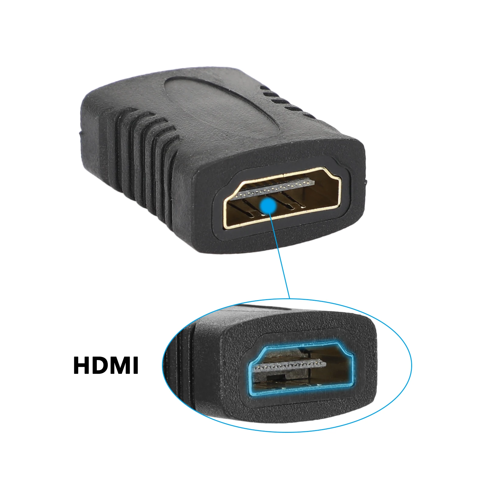 CAMVATE  HDTV emale to HDTV Female Coupler/Mini HDTV Male/ Micro HDTV Male Adapter 2Pcs