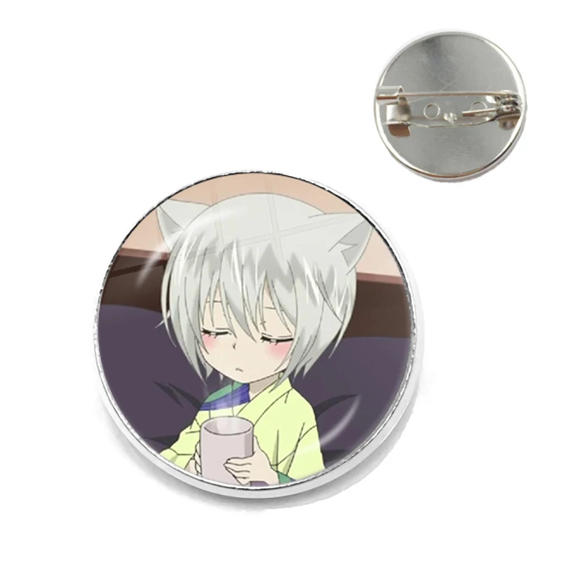 Anime Kamisama Love Kamisama Kiss Brooch Pin Cosplay Glass Dome Badges For Clothes Backpack Decoration Pin Jewelry