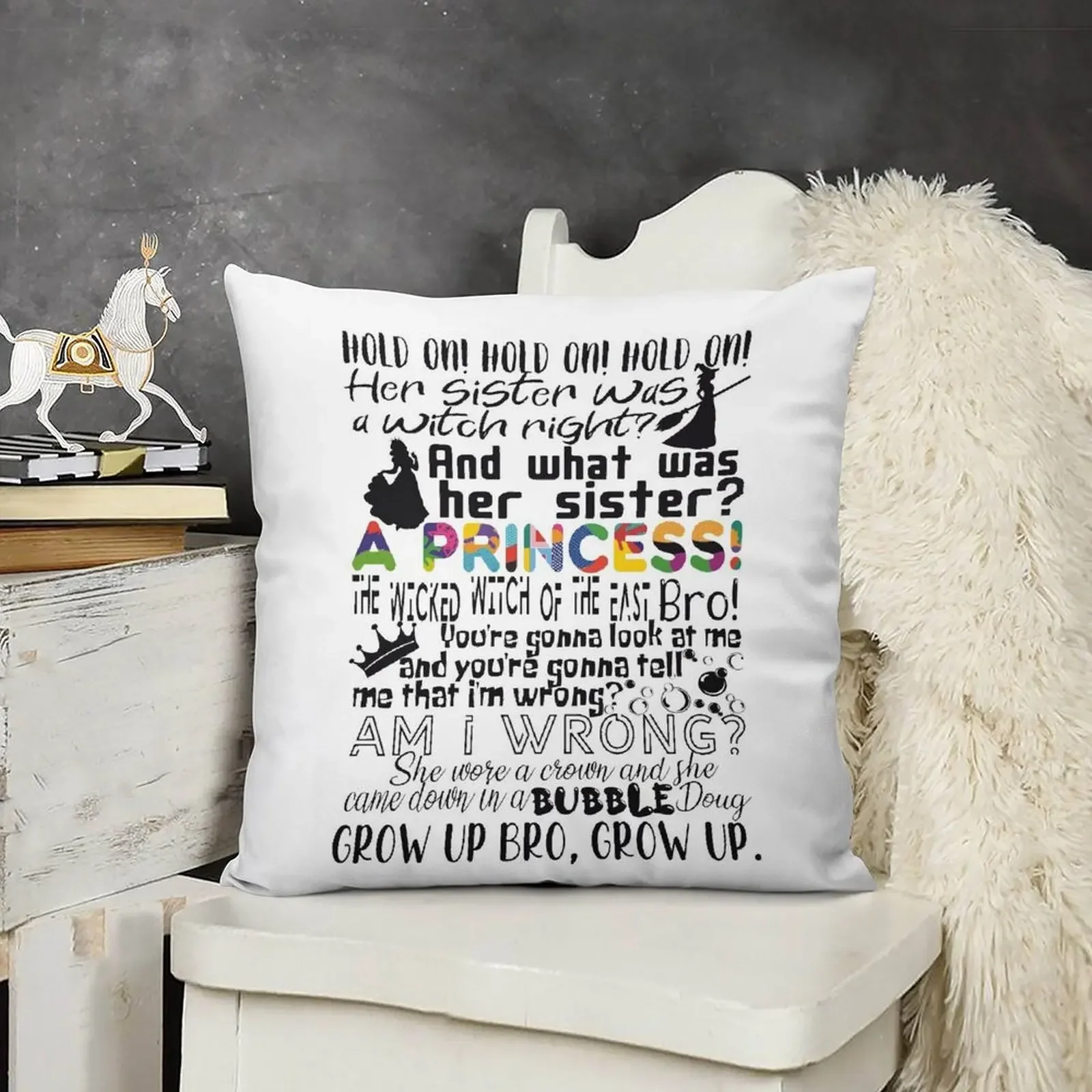 

The Wicked Witch of the East Bro! Throw Pillow Cushions For Children ornamental pillows for living room pillow