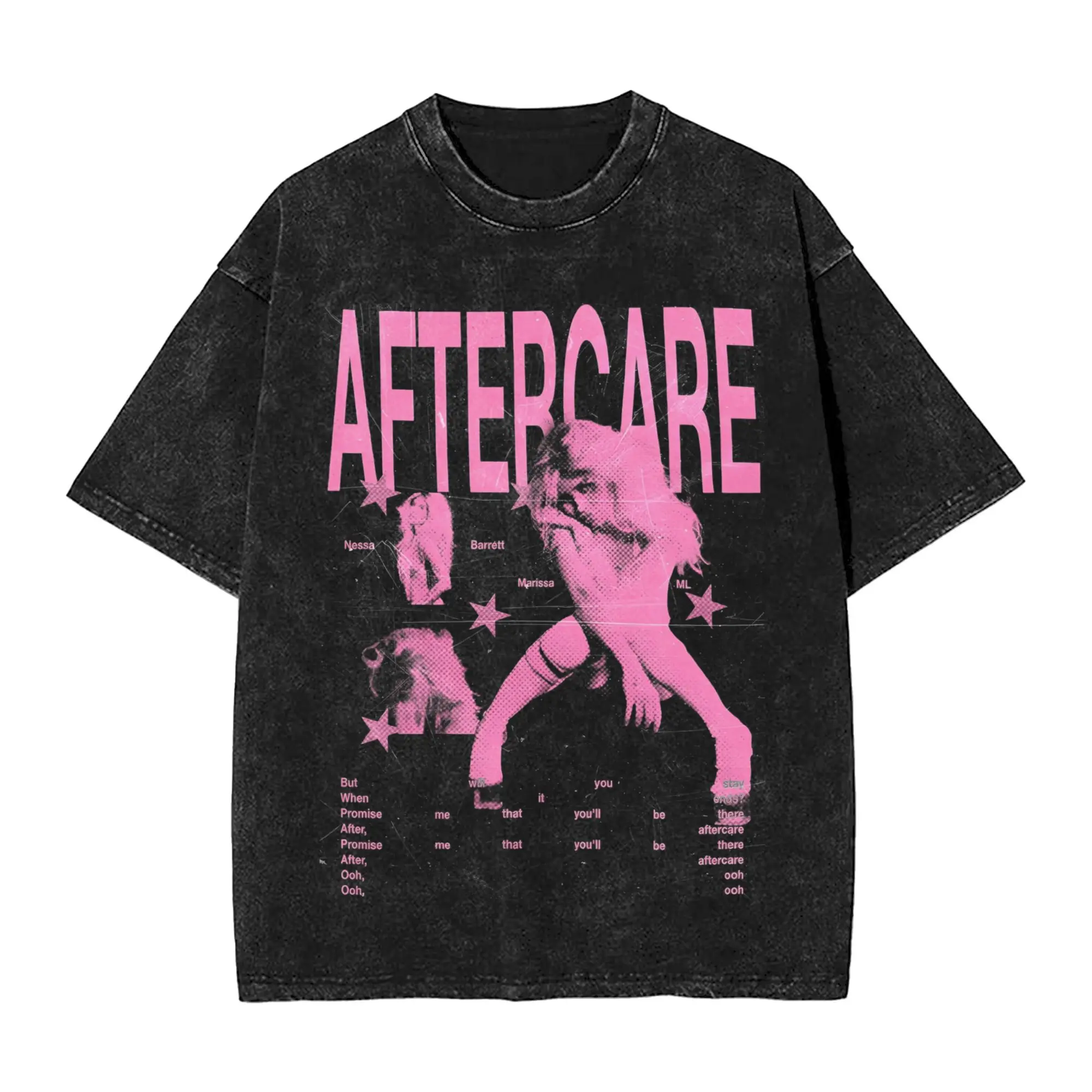 

Nessa Barrett Aftercare 2025 Tour T-Shirt Trending T-Shirts Short Sleeve Streetwear Tops Summer Casual O Neck Oversized Top Tees
