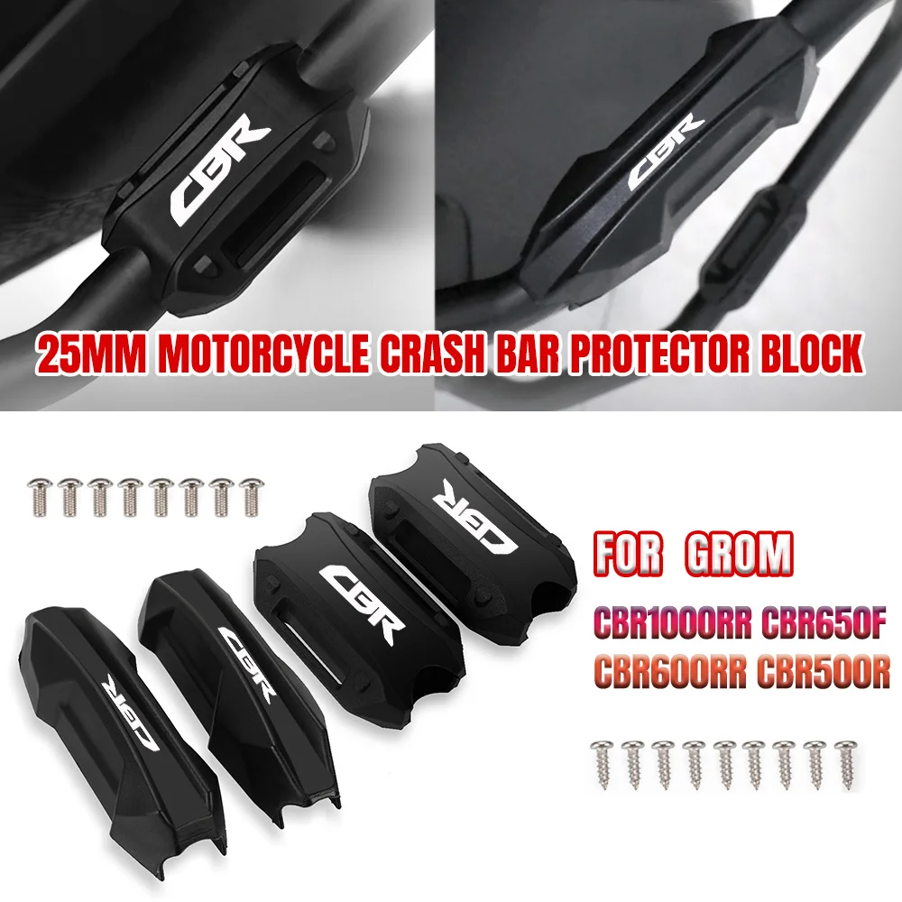 

Motorcycle Bumper Engine Guard 25MM Protection Block Crash Bar Decorative For Honda GROM CBR1000RR CBR650F CBR600RR CBR500R