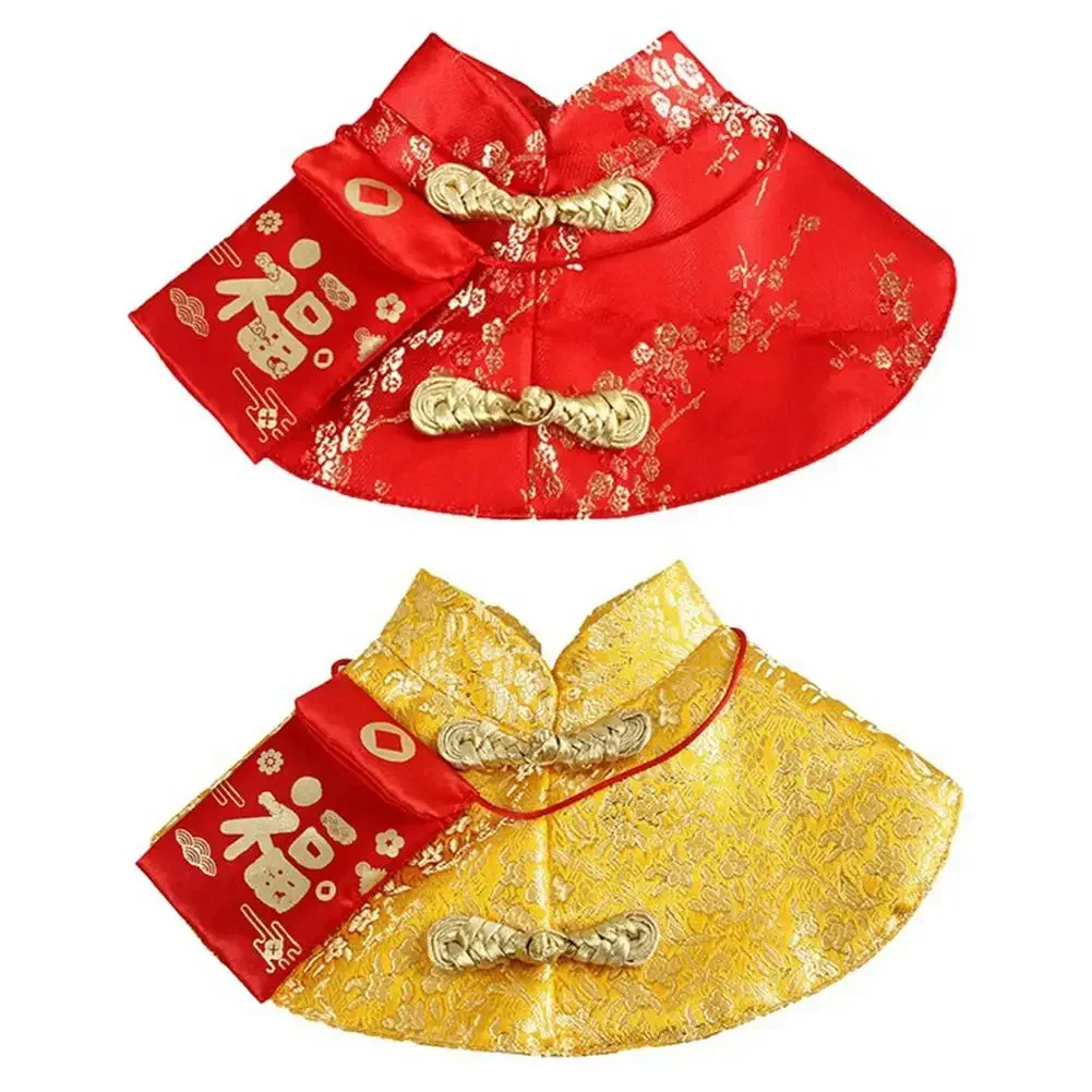 

Pet Cat New Year Cloak Clothes Party Costume Chinese Tang Dynasty Dress for Puppy French Bulldog Chihuahua Dropshipping