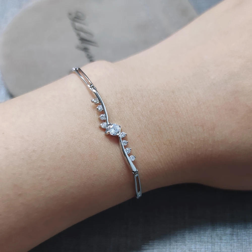

YLMyself Bracelet Elegant White Jewelry Birthday Gift For Women Trendy Bangles Fast Shipping Fashion Accessory