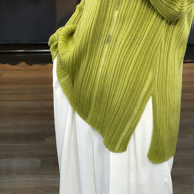 Spring and Summer Cashmere Sweater Women\'s Hollow out thin cashmere sweater Casual Knitted Women\'s Undercoat Fashion