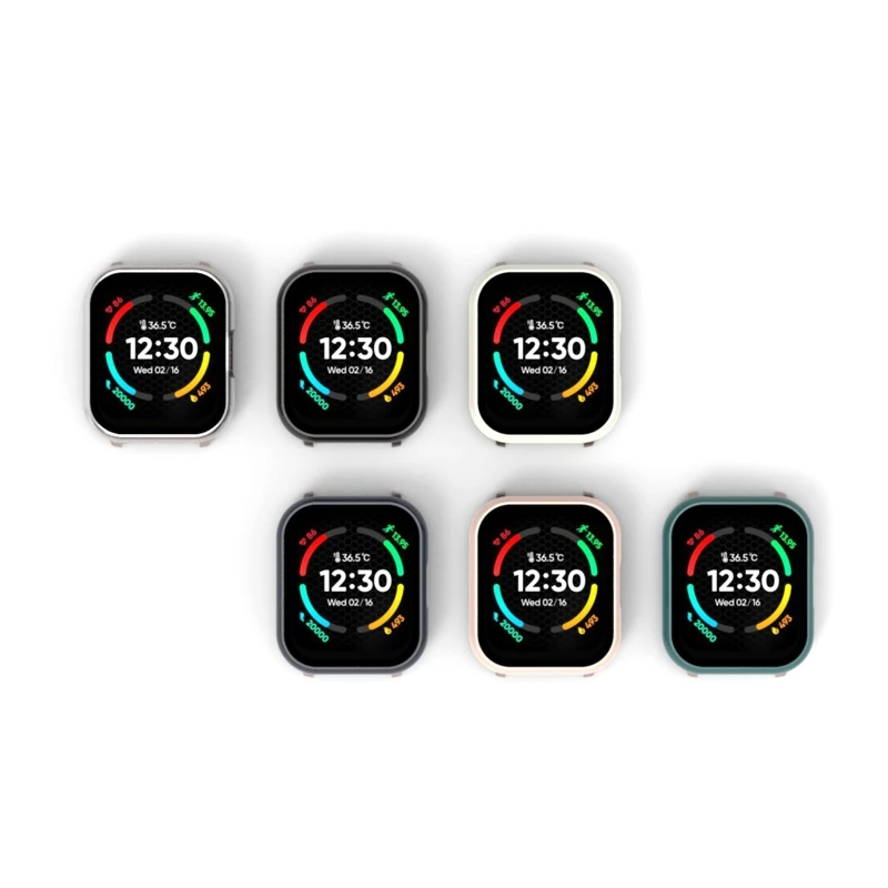 Screen Protector Shell เข้ากันได้กับ Realme TechLife นาฬิกา S100นาฬิกาป้องกันกรณีครอบคลุมเต็มรูปแบบฟิล์มกรอบ