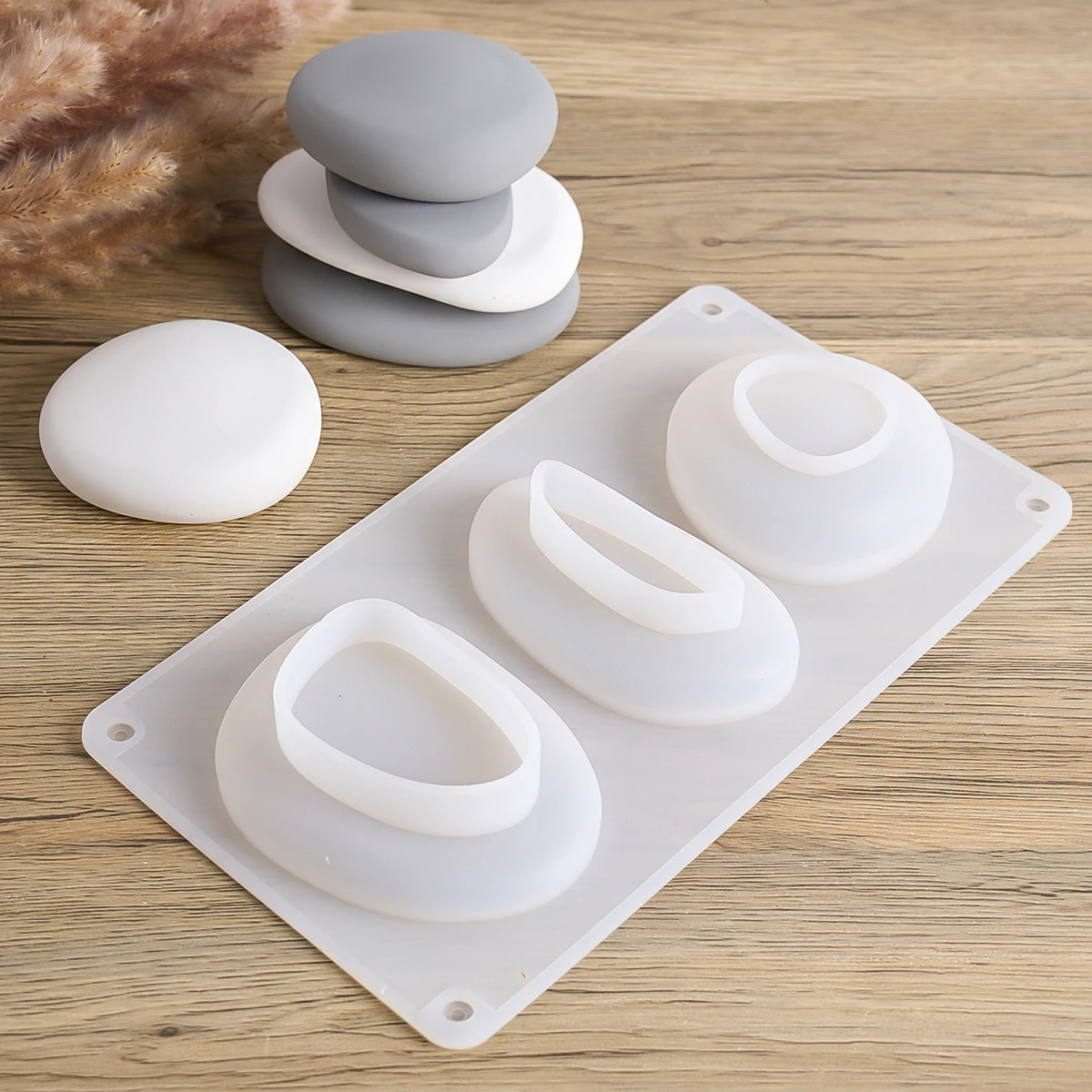 Irregular Special Silicone Mold DIY Handmade Stone Pebbles Jelly Soap Ornament Resin Mold Garden Bonsai Decoration Display Craft