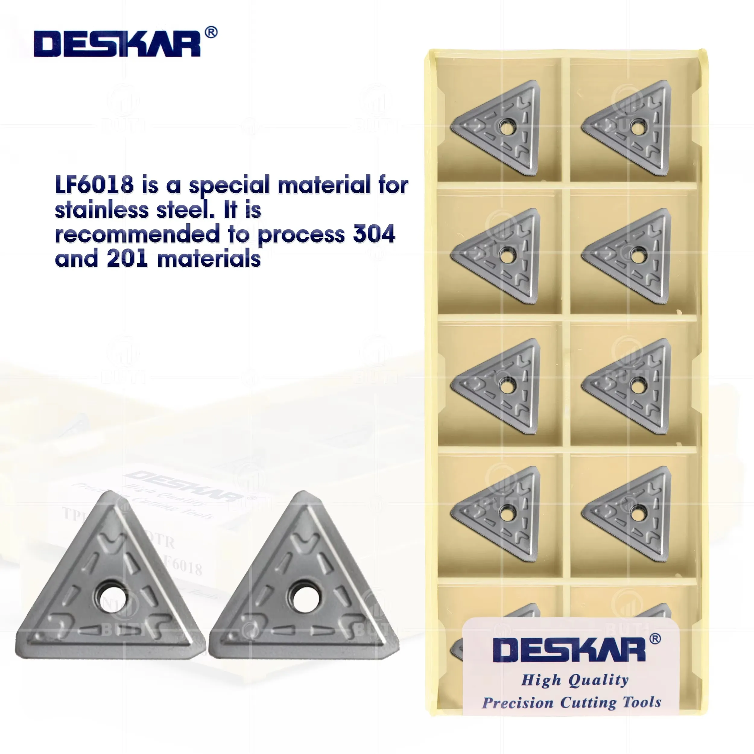 

DESKAR 100% Original TPKN1603PDTR LF6018 CNC Lathe Cutter Cutting Mill Turning Carbide Milling Inserts Tools For Stainless Steel