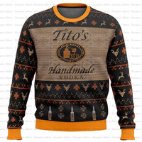 Tito’s Vodka Ugly Christmas Sweater Cartoon Anime Women Men Pullover Tops 2025 New Fashion Couple Hoodie Sweatshirt