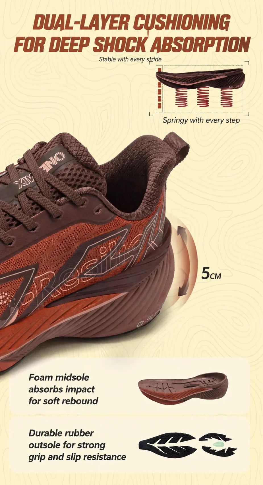 ONEMIX Autumn Ption Leichte Outdoor-Laufschuhe für Herren und Damen, stabile Dämpfung, sportliche, sprungfeste Wanderschuhe – Detail 8