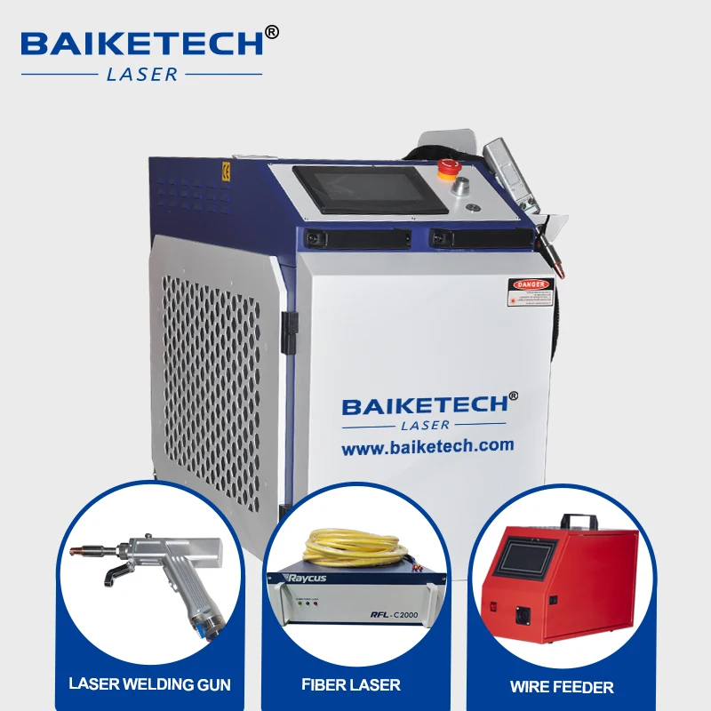 Raycus/MAX/BWT Laser 2000W Handheld Fiber Laser Welding Machine Multifunction Laser Welder with Wire Feeder Factory Price