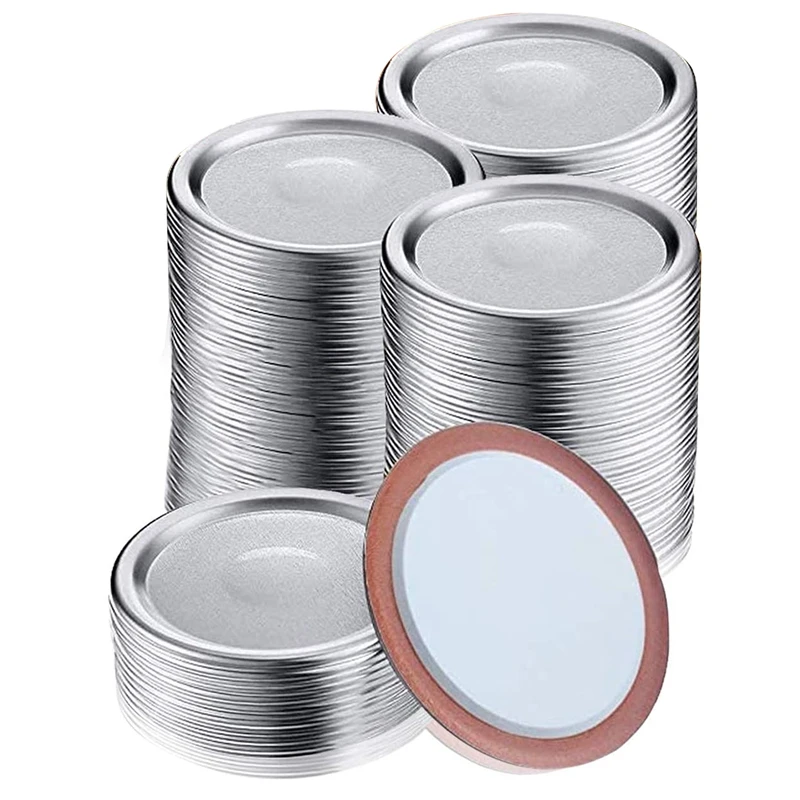 70 Pieces Of Wide-Mouth Jar Lids, Suitable For Split Lids For Mason Jars, Leak-Proof, Safety Lids, With Silicone Seal