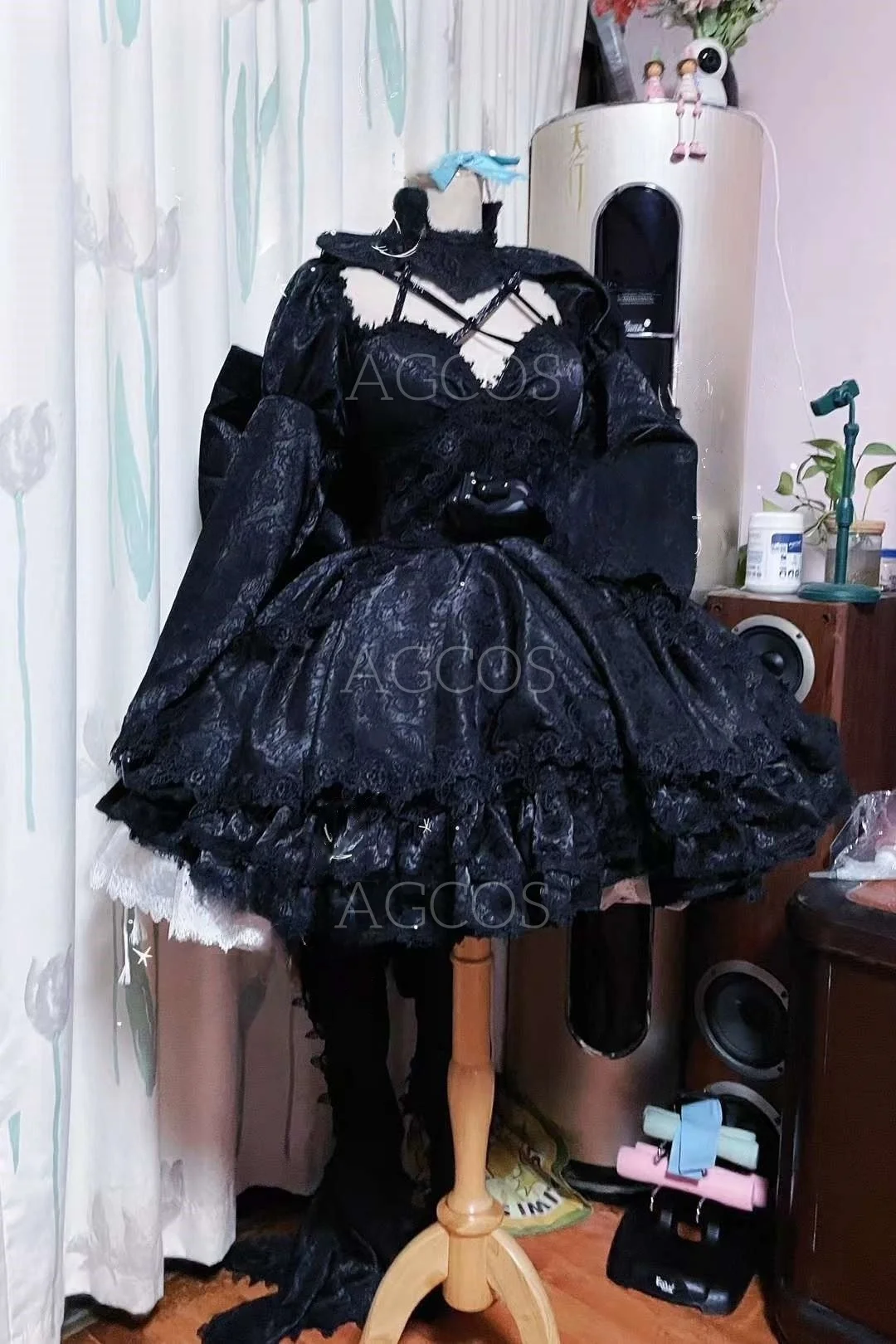 AGCOS Customized Arcaea Grievous Lady Cosplay Costume Dress Halloween Dark Uniforms Custom Size Cosplay