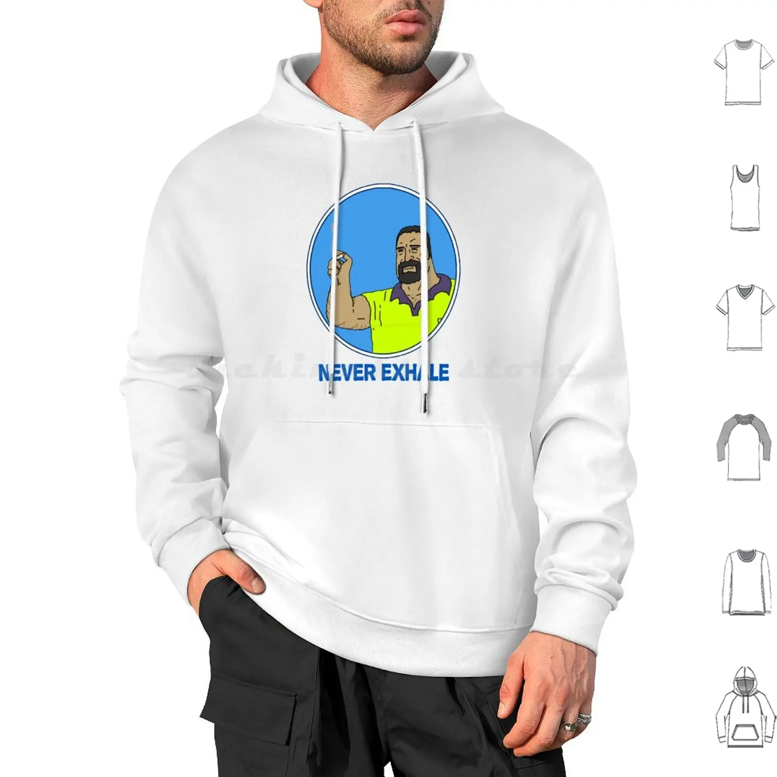 Never Exhale Mike Nolan Big Lez Show Hoodie cotton Long Sleeve Sassy The Big Lez Show Web Sassy The Sasquatch Sasquatch