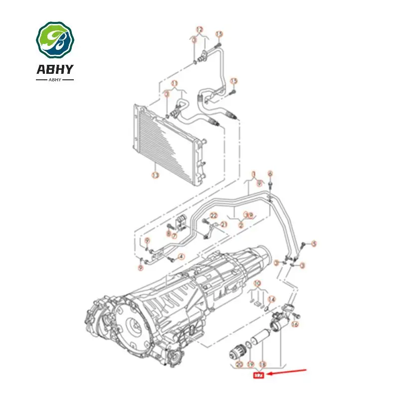 

ABHY-Automatic Transmission External Filter Housing Assembly Parts For A4 A5 A6 A7 Q5 0B5325060C 0B5 325 060 C