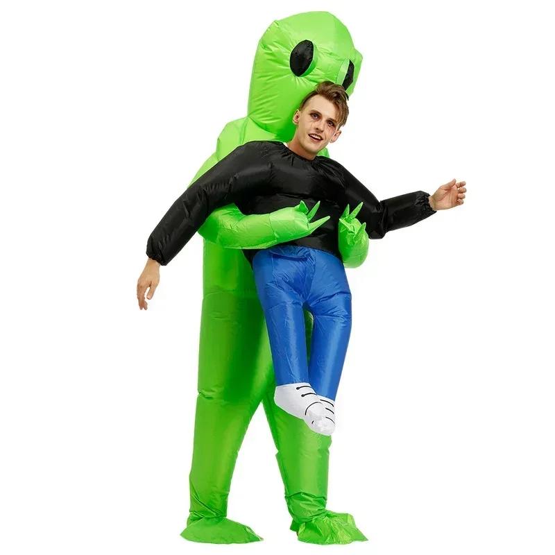 ET-Aliens Inflatable Costume Scary Monster Cosplay for Adult Kids Thanksgiving Christmas Party Festival Stage Children Clothing