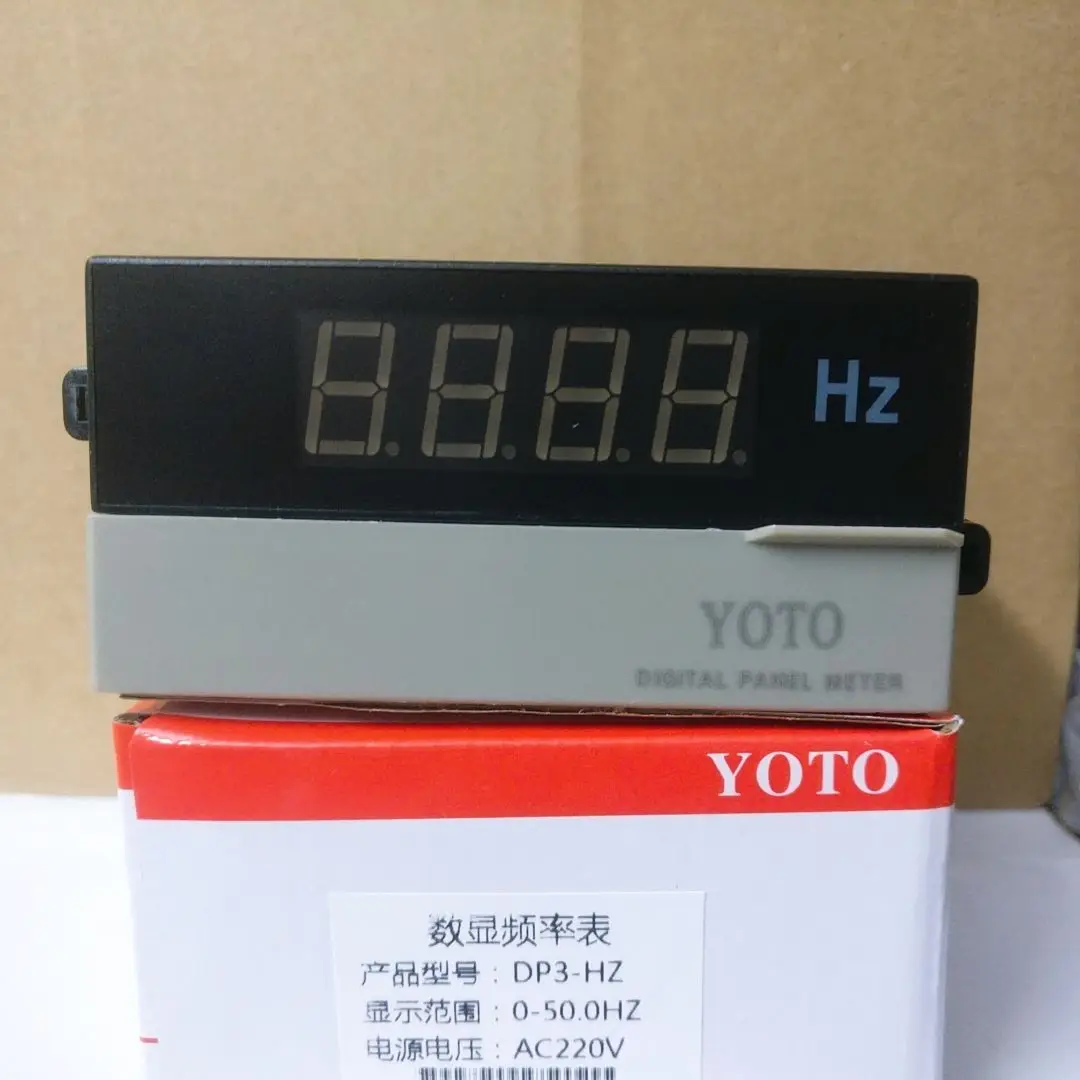 Beiqi Electric YOTO digital display frequency meter DP3-HZ (0-10V display 0-50HZ)